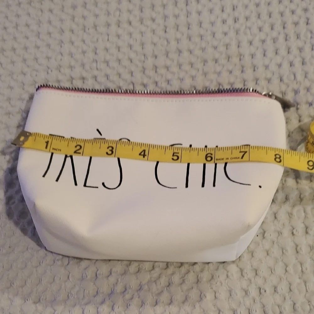 Rae Dunn White Cosmetic Bag - Très Chic (17)